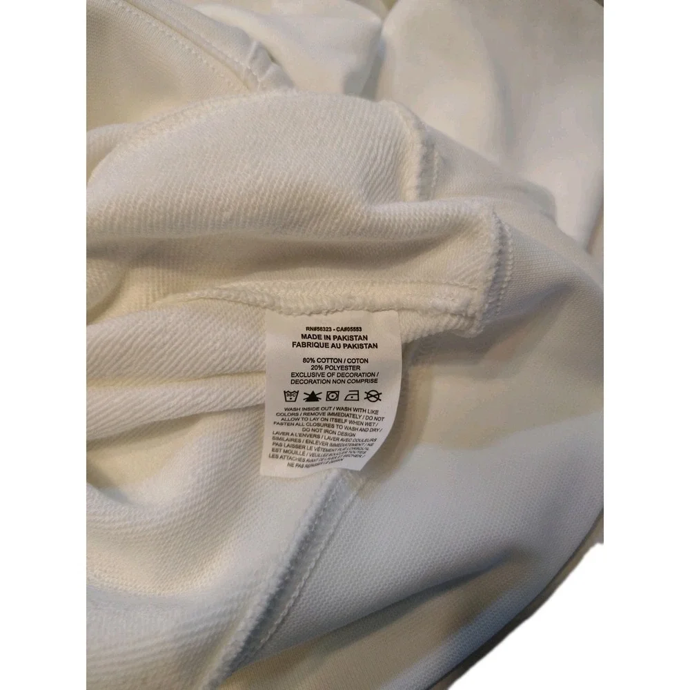 Nike‎ Have a Nike Day French Terry Pullover Hoodie White Mens Size Large